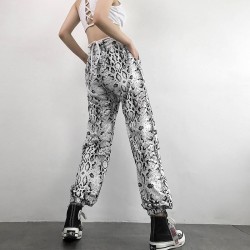 Joggers Snake Print Sweatpants Women Loose For Women Bunch Legs Harem Streetwear Straight Tr