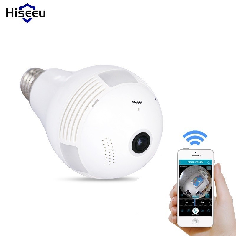 Buy Spy Cam Light Bulb Wireless Ip Camera Wi Fi 960p 360 Degree Mini
