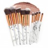 Marble Pattern Makeup Brushes10 piece set Cosmetic Powder Foundation Eyeshadow Lip Soft Make up Brushe