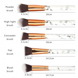 Cosmetic makeup brushes