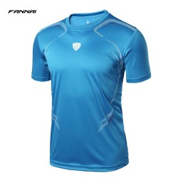 Quick Dry Slim Fit Tees Men Printed T-Shirts Compression Shirt Tops Bodybuilding Fitness O-Neck