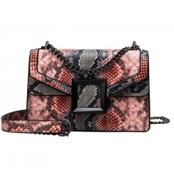 New Elegant Shoulder Bag Women Wild Simple Messenger Bag For Girls Snake Print Vintage Crossbody Sho