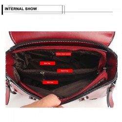 Rivet handbag Design Women Leather Handbags Vintage Lady Crossbody Shoulder Bag Rivet Ladies Messenger B