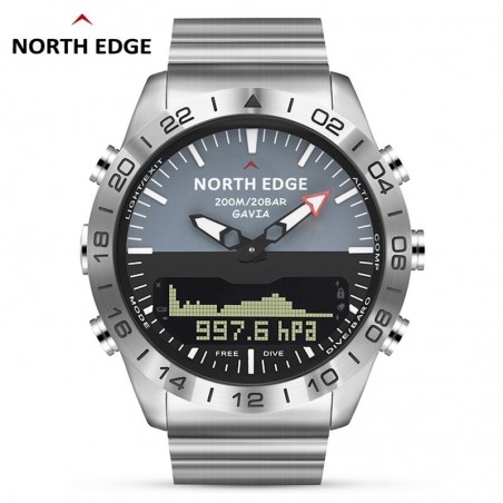 Reloj inteligente Digital de buceo para hombre reloj de natacin militar de lujo de acero resiste