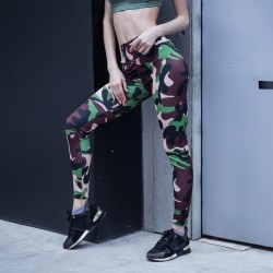 Camuflaje anti celulitis leggings fitness moda alta cintura sexy gtico de talla grande deporte legg