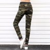 AOSHENG 2019 nuevo camuflaje Joggers mujeres Pantalones de chndal Harem Camo Pantalones con cordn