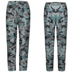 Pantalones de camuflaje de las mujeres pantalones de camuflaje Casual de carga pantalones Cargo mili