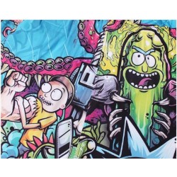 Novedad pantalones para correr en 3D Morty de Rick y a la moda pantalones Harajuku de Anime Hip H