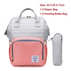 LEQUEEN moda USB mam bolsa de paales de maternidad mochila de viaje de diseo de enfermera grande