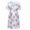 Maternity Summer Clothes for Pregnant Women Maternity Pregnant Dress Short Sleeve Maternity Dress Fl