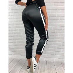 Nuevas mujeres Fitness Jogger pantalones de chndal Patchwork Hip hop Streetwear pantalones casuales