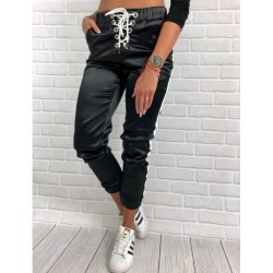 Nuevas mujeres Fitness Jogger pantalones de chndal Patchwork Hip hop Streetwear pantalones casuales