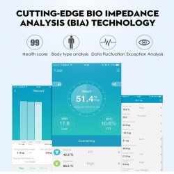 Bluetooth Escala de grasa corporal inteligente IMC bao Digital inalmbrico peso bscula Analizador