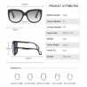 Sunglasses Oversized Square Retro Sunglasses Women Classic Sun Glasses