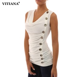 Vitiana Women Loose Casual T Shirts 