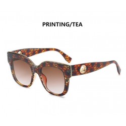 Luxury Round Gradient Sunglasses Women Retro Classic Frame Mirror Sunglasses Brand Designer