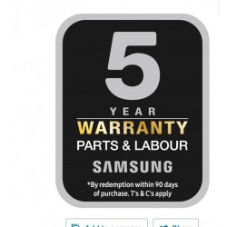 5 year warranty Samsung washing Machine - Samsung 1400 Spin 9kg Washing Machine