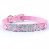 5 Colors Plain Leather Personalized Pet Dog Collars DIY Cat Names Pet with Free Name and Charm