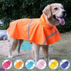 Large Dog Raincoat Summer...