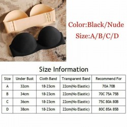 New Non-slip Strapless Invisible Bra Wedding Beauty Back Thin Sexy Gathered Underwear 12 Cup Gather