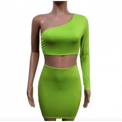 Fashion Crop Top And Skirt Matching Sets