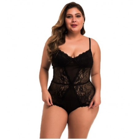 Plus Size Black Bodysuit