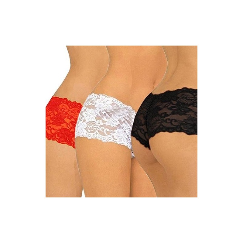 Bragas sexis de encaje ropa interior de moda para mujer bragas florales sin costuras calzoncillos