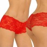 Floral Seamless Panty Briefs Boy-Shorts Women