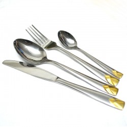 Mirror polish 16 pcs stainless steel tableware set dinnerware cutlery set home kitchen dinner knives