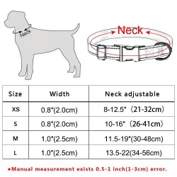 Personalised Dog Collar Custom Engraved or Embroidered Puppy Collars Male Female