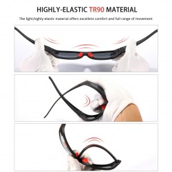 KDEAM Ultra-high Anti-scratch TR90 Polarized Sunglasses Men 11mm Lens Thickness Sun Glasses  for Jo