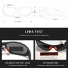 Gafas de sol polarizadas KDEAM Ultra-alto Anti-rayado TR90 hombres 11mm grosor de la lente gafas de