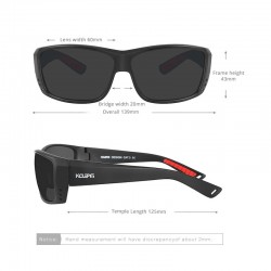 KDEAM LUXURY Sunglasses Men Sport TR90 Frame Polarized Reflective Coating Lens 5 Colors Wome