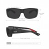 KDEAM de pesca gafas de sol hombres deporte TR90 marco polarizado reflectante capa lente 5 colores m