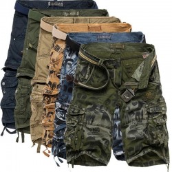Mens Camouflage Shorts Fashion Knee Length Casual Shorts