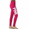 2018 mujeres amor Rosa carta de impresin Fitness Legging mujeres de alta cintura Slim VS Rosa Leggi