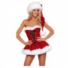 Moda adultos mujeres ajustado Fit Sexy vestido de Navidad trajes adultos mujeres Santa Claus Cosplay