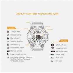 smart watches BOAMIGO brand bracelet wristband bluetooth heart rate message reminder Sleep Monitorin