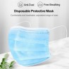 Disposable Protective Masks 100 pcs Mouth Mask 3-Ply Anti-Dust Nonwoven Elastic Earloop Face Masks Fast Shipping