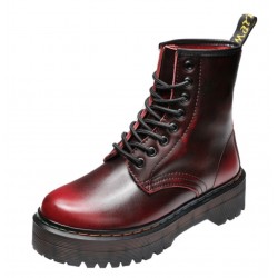 Women Ankle Boots  Leather Boots Like Dr Martens Rainbow Women's Boots