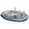 Piscina spa jacuzzi bandeja de bebida piscina inflable flotante estante para alimentos