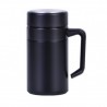 New Stainless Steel Insulated Travel Mugs Double Wall Tea Mug Cup Thermal Tableware With Handle