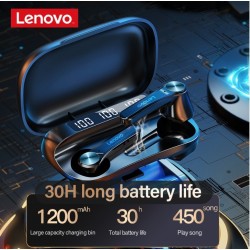 New Lenovo Wireless Earphone QT81 Bluetooth 5.1 Waterproof Headphones Touch Button Hifi Stereo Earbuds 40mAh Battery With Mic