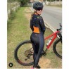 Women's Long sleeve Pro Team Triathlon Suit Cycling Jersey  Jumpsuit Maillot Cycling Ropa ciclismo set pink gel