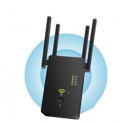 1200Mbps Wireless Wifi Repeater Router Dual Band 2.4G&5G Signal Booster Powerline Long Range Wifi Extender Powerline Adapter