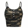 Women Print Top Fashion Women Casual Army Camo Camouflage Tank Sleeveless O-neck Slim Vest T-shirts Plus Size