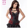 ed / Black Skull Steel Boned Gothic Corset Steampunk Corsets And Bustiers Sexy Korset Plus Size Corselete Feminino Espartilhos