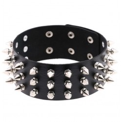 Goth Punk Rock Spike Rivet Choker Collar For Women Steampunk Pentagram Necklace Emo Neck Strap Chocker Gothic Accessories