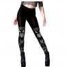 Sexy Women's Black Ouija Punk Rock Gothic Leggings For Women Push Up Fitness Legging Stretch Printed Leggins