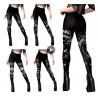 Sexy Women's Black Ouija Punk Rock Gothic Leggings For Women Push Up Fitness Legging Stretch Printed Leggins